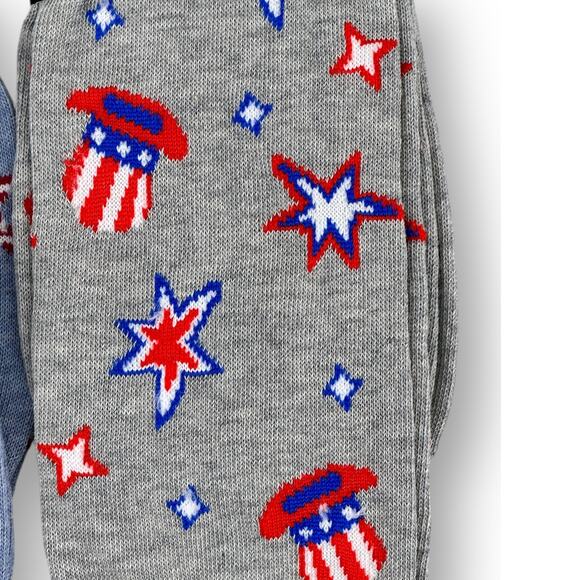 Cremieux USA Patriotic 4th Of July Crew Sock Lot Of 4 Pair Mens Shoe Sz 6-12.5 - Picture 6 of 6